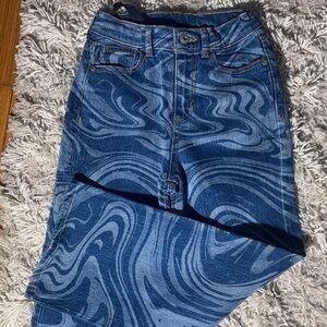 Art Class Blue Swirl Women Jeans